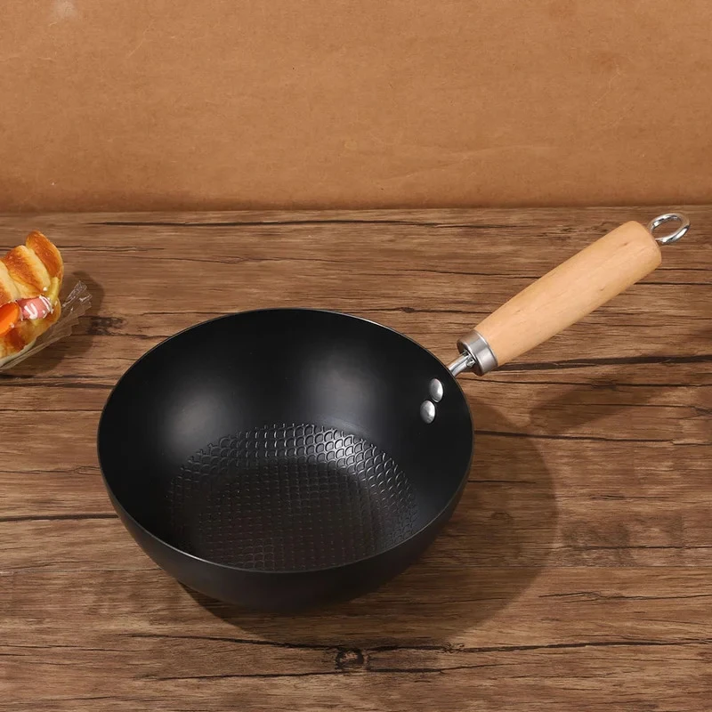 JHLRC 20cm Cast Iron Small Wok - Image 3