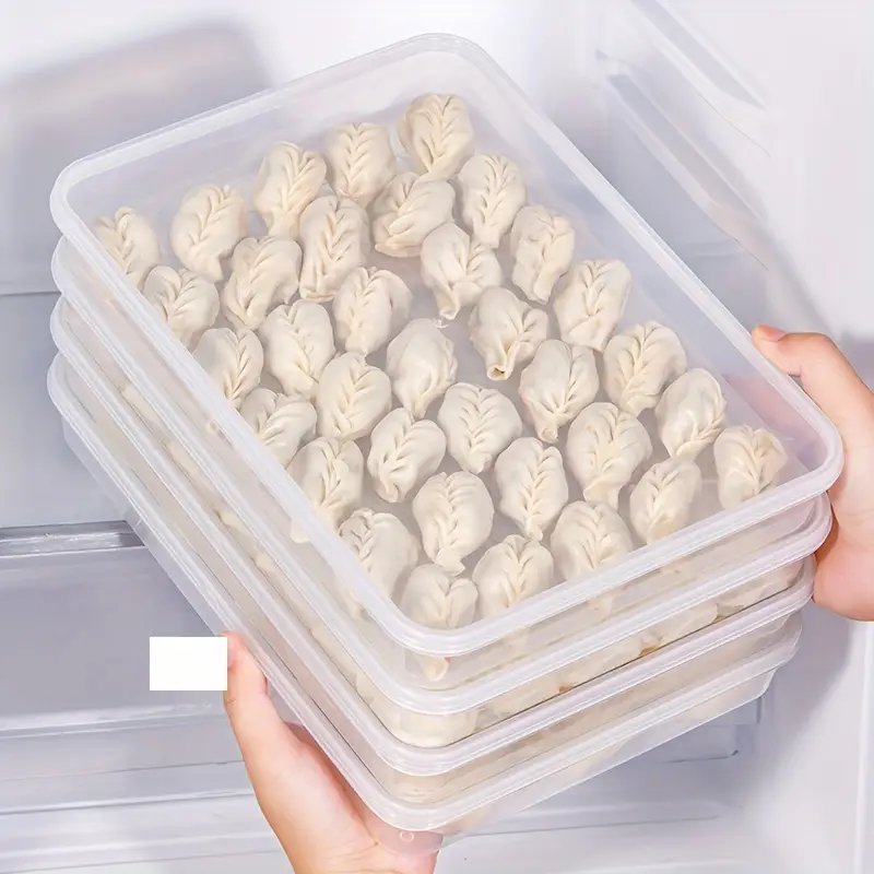 4-Piece Food-Grade Dumpling Storage Box Set
