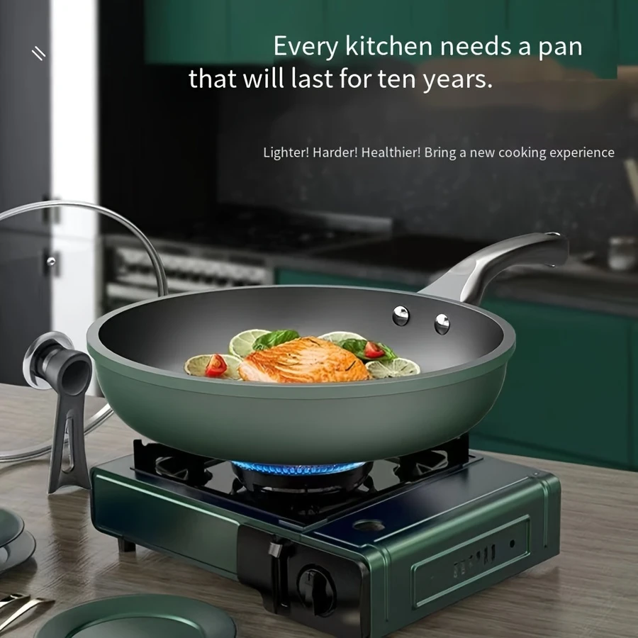 Nonstick Frying Pan with Lid - Image 3
