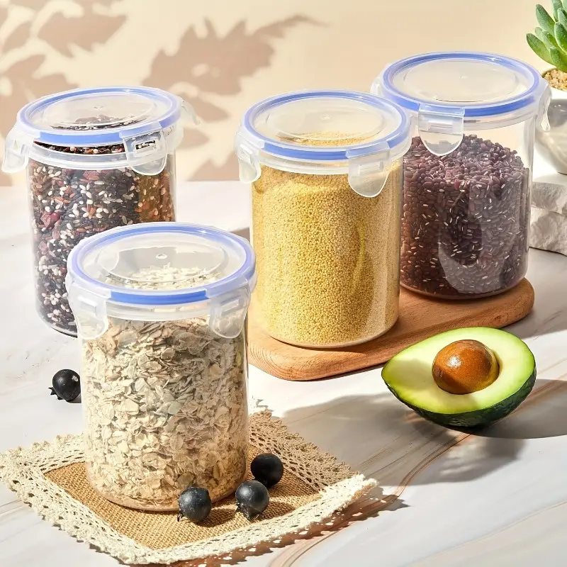 Transparent Snap-On Plastic Storage Containers
