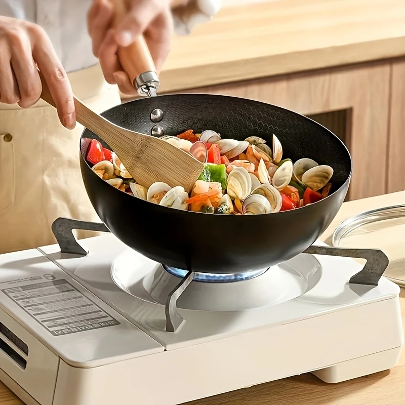 JHLRC 20cm Cast Iron Small Wok - Image 2