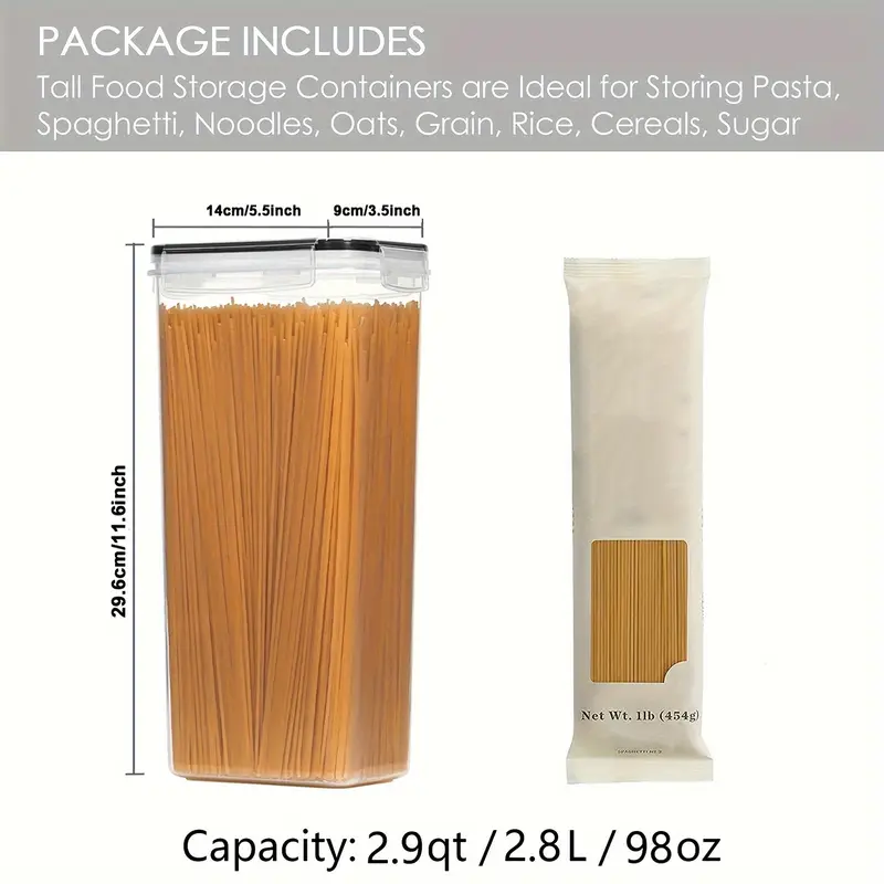 4-Piece 2.8L Airtight Food Storage Container Set - Image 3