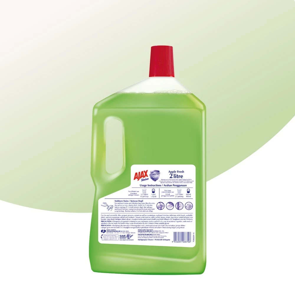 Ajax Fabuloso Apple Floor Cleaner 2L - Image 2